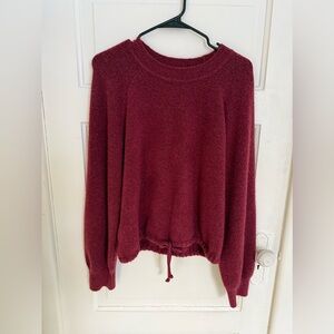 Lou & Grey Deep Red Crew Neck Sweater